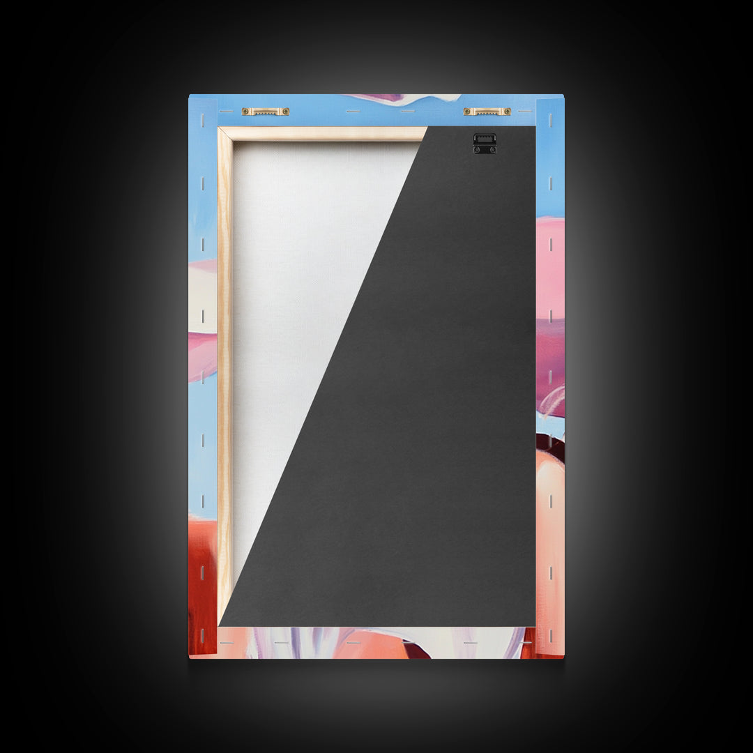 Coastal Cowgirl Painting, Black Cowgirl Art, Western Fashion Art, Moody Art, Southwest Wall Art, Canvas Print, Rustic Decor, Boho Art