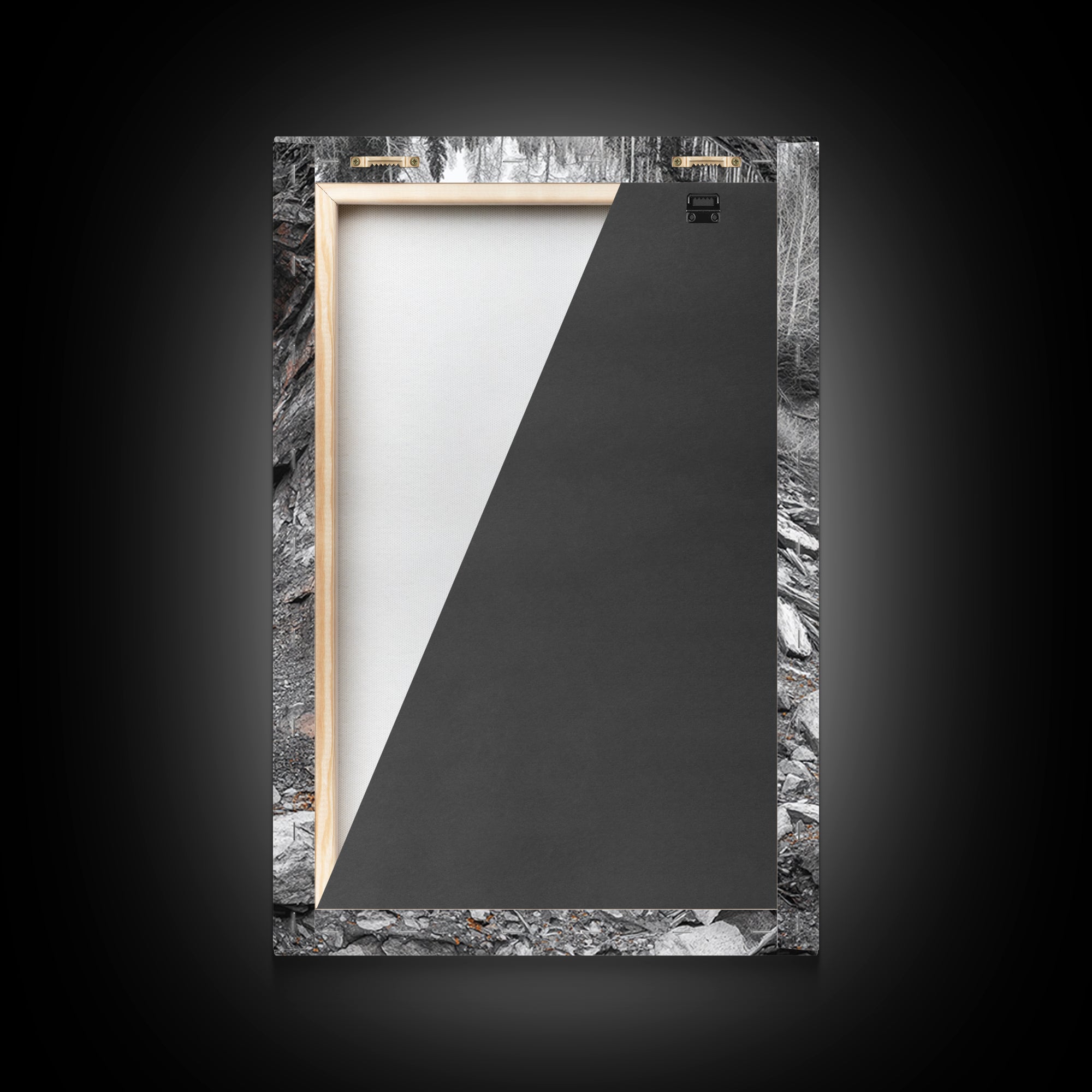 Cabin in the Woods, Rustic Barn Art, Wabi Sabi Wall Art, Moody Nature Art, Farmhouse Wall Art, Gift Idea, Framed Canvas Print, Boho Art