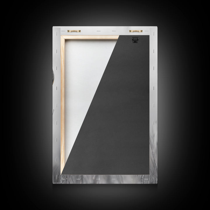 Bison, buffalo art, wildlife painting, framed canvas print, rustic decor, western wall art, moody nature, farmhouse animal art, southwest