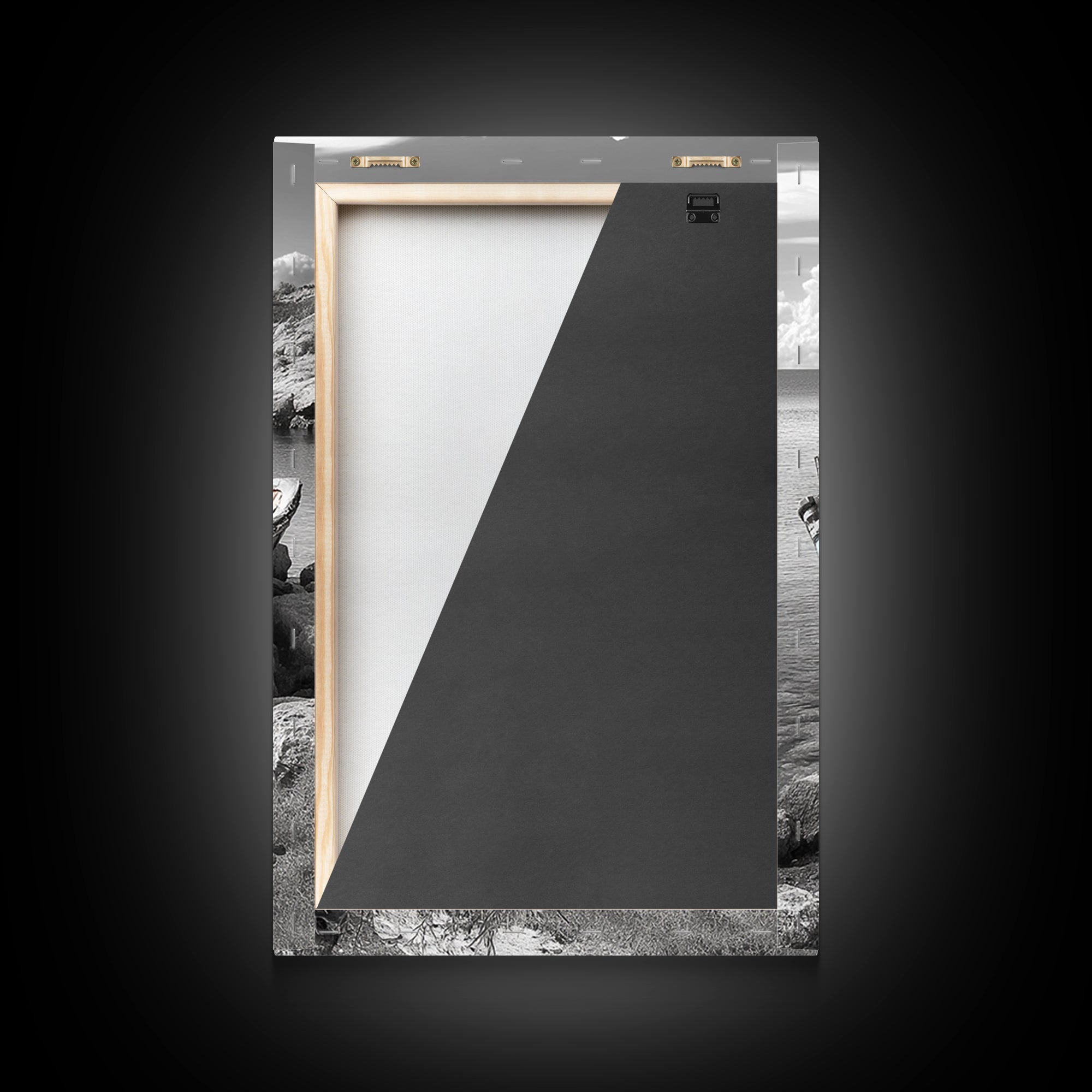 Rustic Boat Painting, Coastal Decor, Nautical Wall Art, Seascape Painting, Beach House Art, Gift Idea, Canvas Print, Wabi Sabi Art