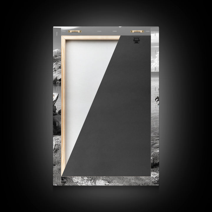 Rustic Boat Painting, Coastal Decor, Nautical Wall Art, Seascape Painting, Beach House Art, Gift Idea, Canvas Print, Wabi Sabi Art