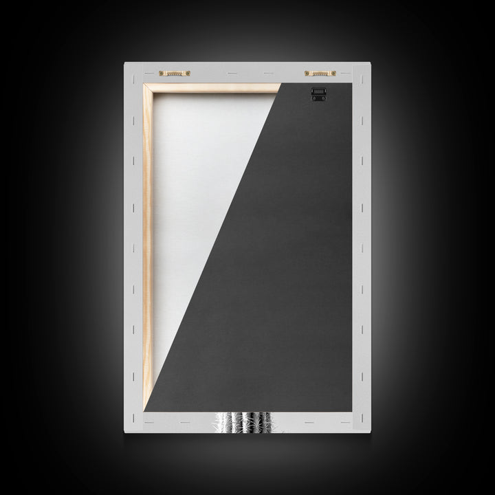 Cactus Bloom, desert botanical, minimalist art, black and white, southwest wall art, framed canvas print, vertical wall art, moody art