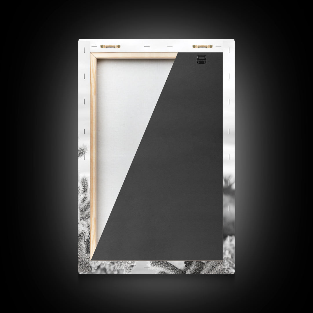 Cactus photography, desert wall art, framed canvas print, Joshua tree art, rustic decor, botanical prints, boho wall art, minimalist art