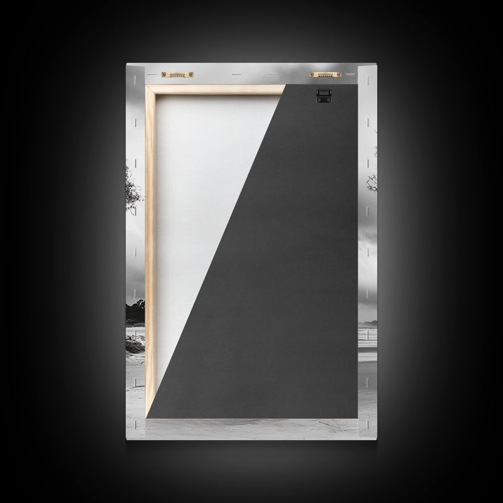 Bald eagle, nature wall art, moody art, wildlife photography, tree art, black and white art, above bed wall art, framed canvas print