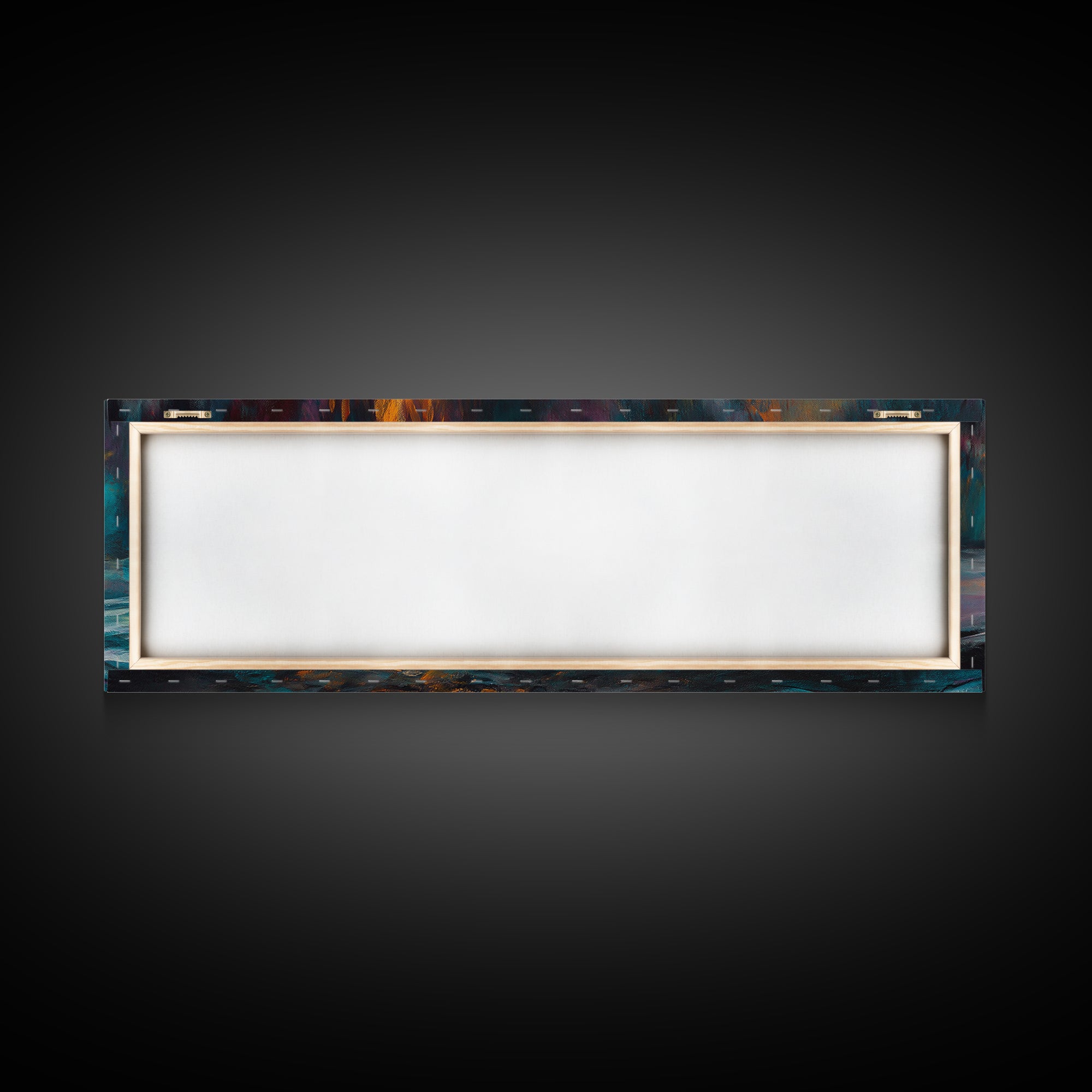 Bonfire, moody art, coastal landscape art, rustic decor, extra wide art, above bed wall art, gift idea for him, Canvas Print