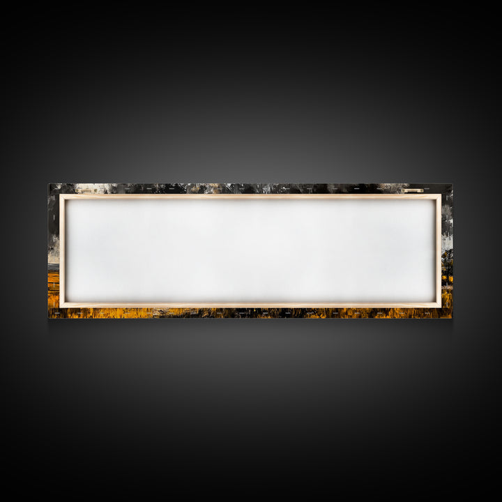 Covered Wagon, rustic art, farmhouse art, smoky mountain art, extra wide art, gift idea for him, above sofa art, Framed Canvas Print