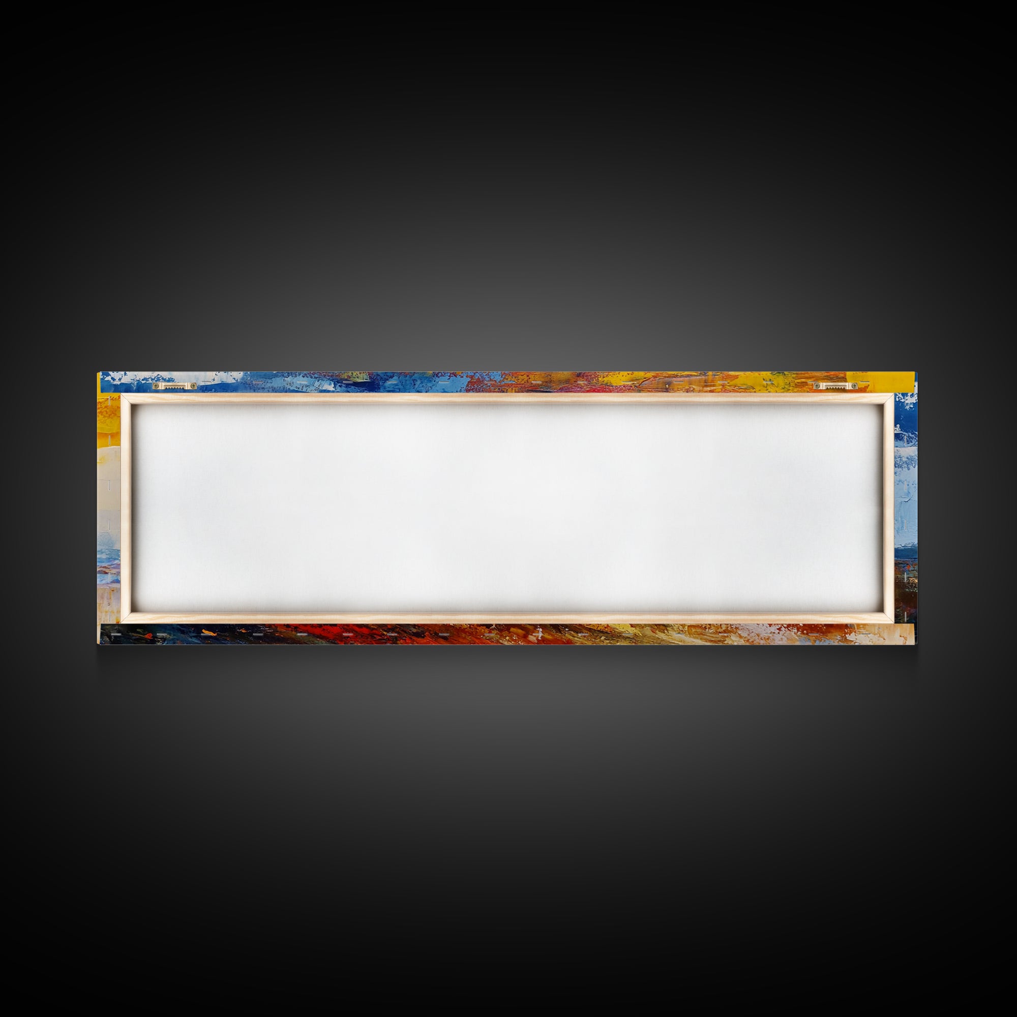 Country Wagon, coastal decor, rustic wall art, panoramic painting, barn landscape oil painting, boho art, Framed Canvas Print, gift idea