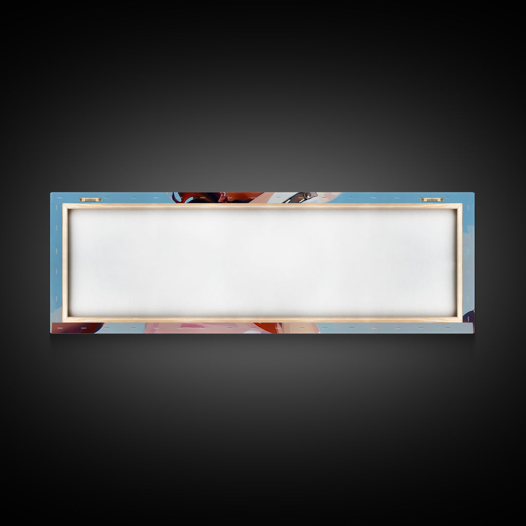 Cowgirl Art Print, Light Pink Wall Art, Southwest Wall Art, Canvas Print, Rustic Decor, Minimalist Art, Living Room Art