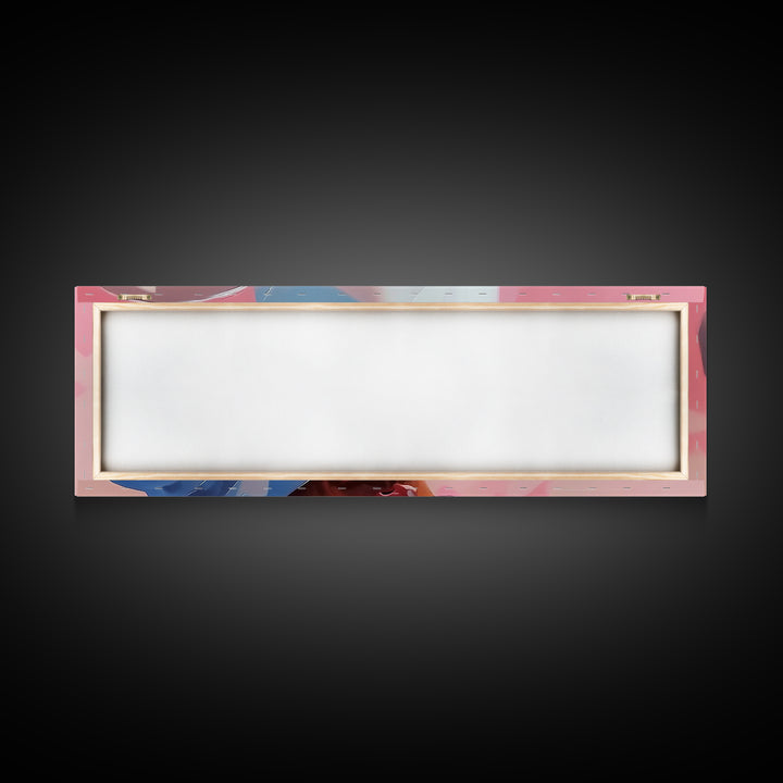 Cowboy Portrait, Pink Abstract Art, Southwest Wall Art, Canvas Print, Light Pink Wall Art, Rustic Decor, Living Room Art