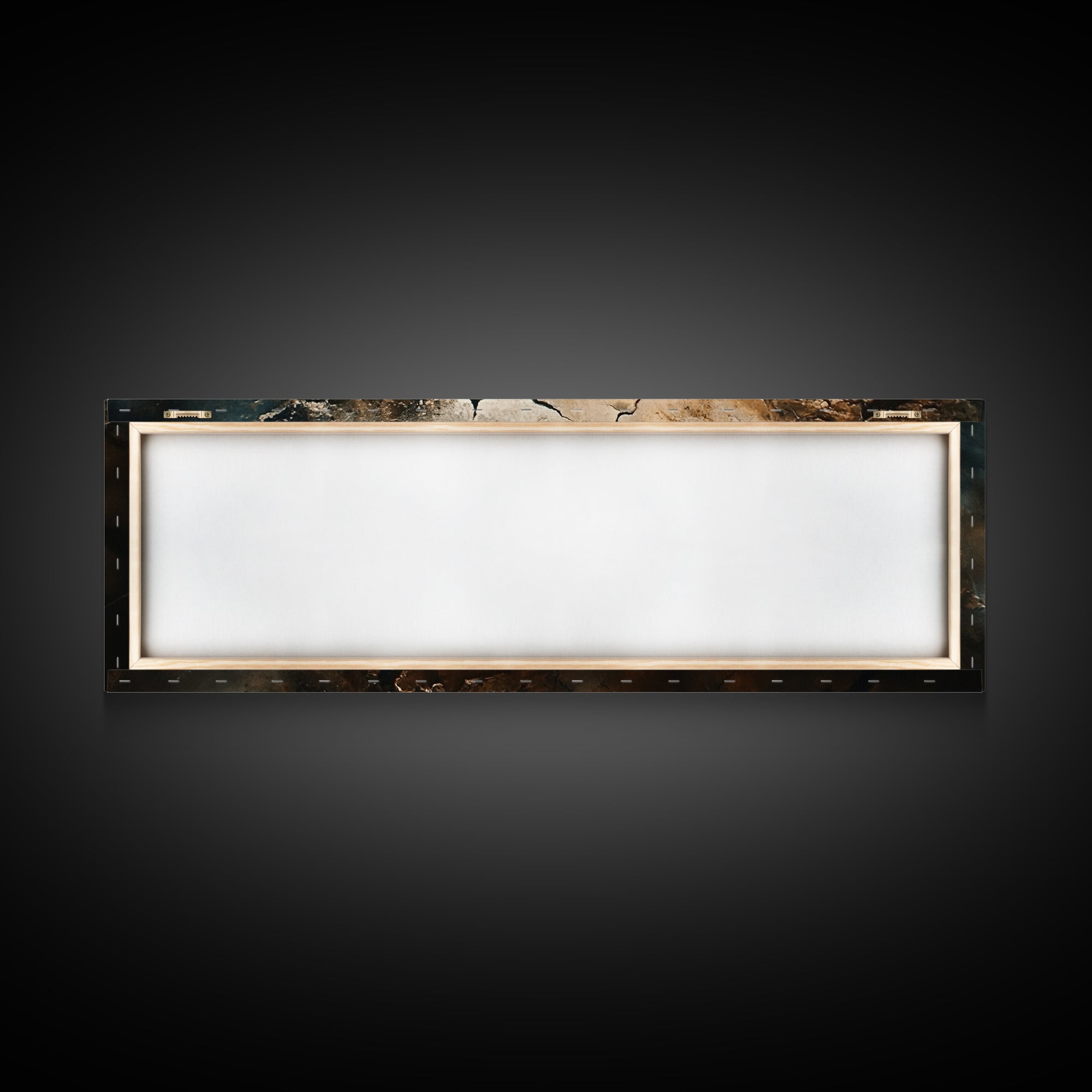 Wabi Sabi Wall Art, Framed Canvas Print, Cracked Earth Painting, Moody Art, Rustic Decor, Extra Wide Art, Abstract Landscape Art, Gift Idea