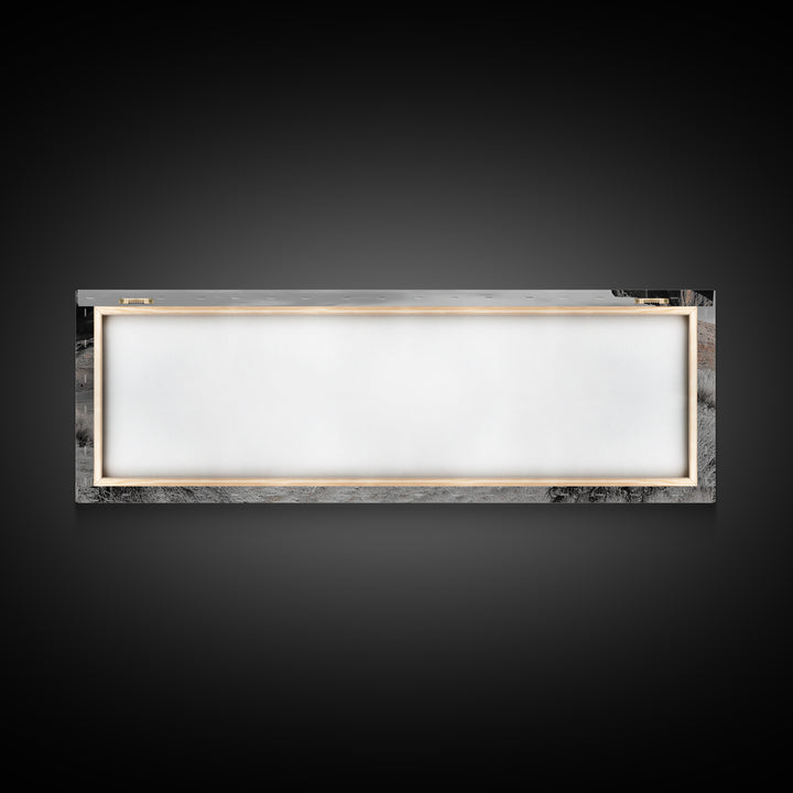 Desert Deer, Southwest Wall Art, Wildlife Painting, Rustic Wall Art, Nature Decor, Extra Wide Art, Horizontal Wall Art, Framed Canvas Print