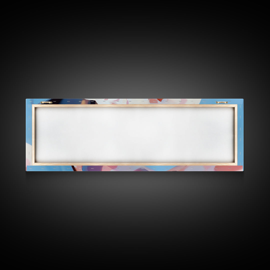 Albino Snake, reptile art, animal wall art, wildlife painting, moody wall art, extra wide art, rustic decor, framed canvas print