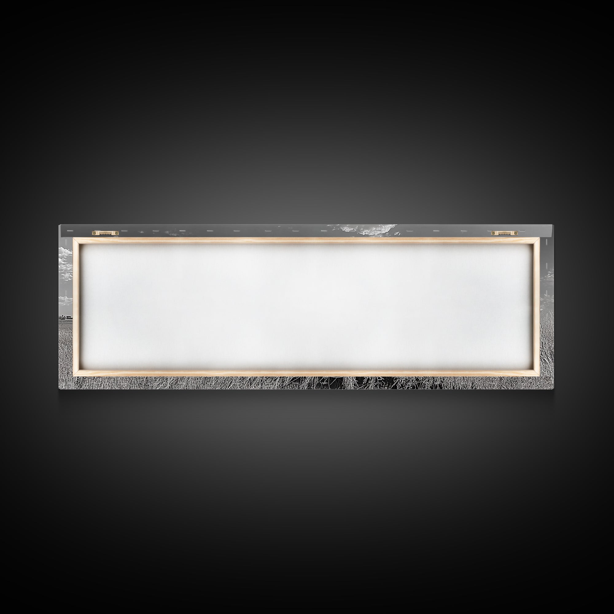 Black Cow, Farmhouse Art, Rustic Decor, Western Wall Art, Long Narrow Wall Art, Moody Art, Extra Wide Art, Framed Canvas Print