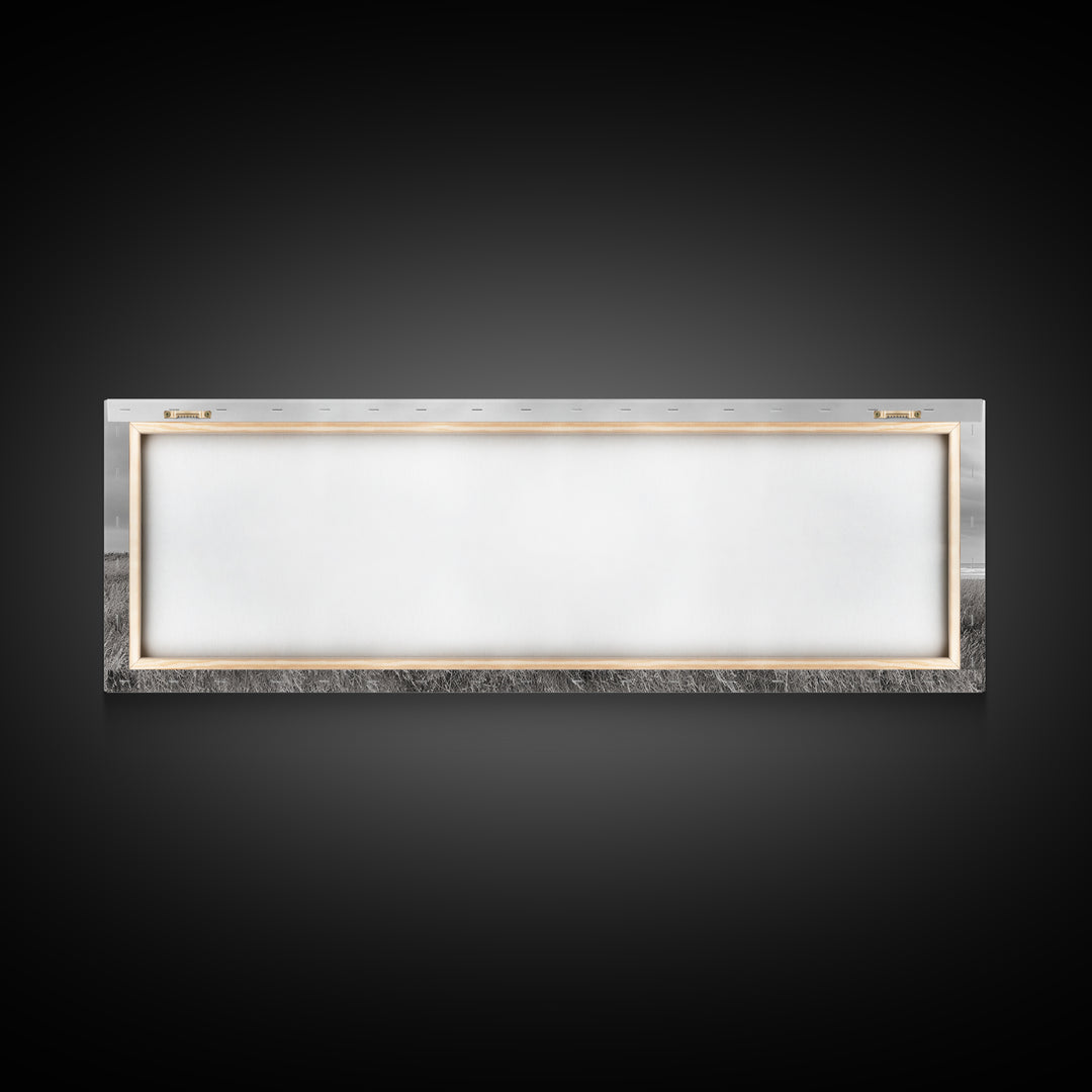 Coastal Wagon, Wabi Sabi Art, Canvas Print, Coastal Landscape Art, Rustic Wall Art, Extra Wide Art, Moody Art, Above Couch Art