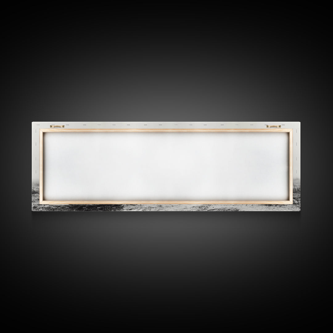 Lone Gazelle, moody art, southwest wall art, extra wide art, wabi sabi art, minimalist art, framed canvas print, panoramic painting
