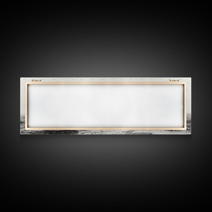 Lone Gazelle, moody art, southwest wall art, extra wide art, wabi sabi art, minimalist art, framed canvas print, panoramic painting