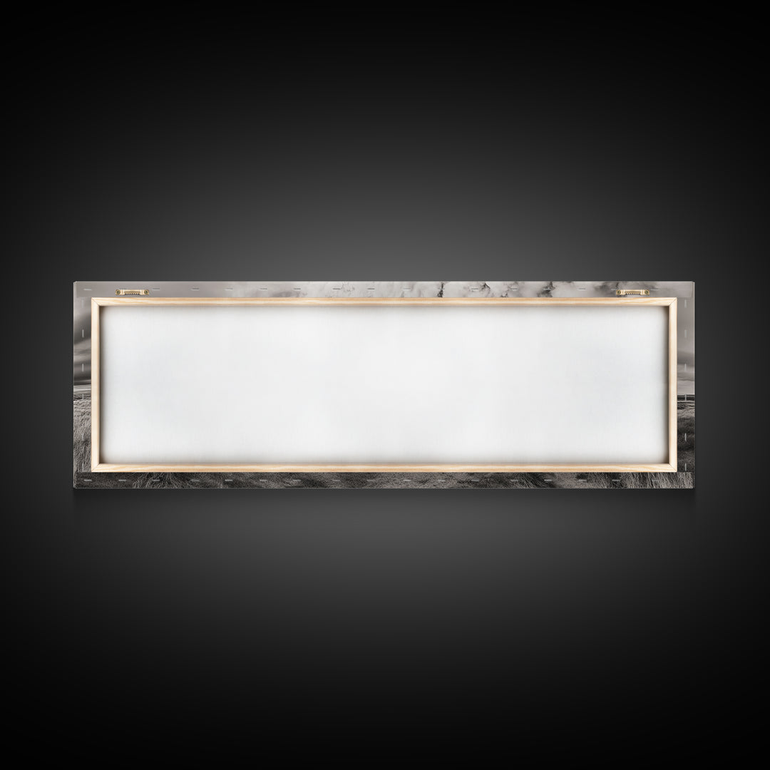 Abandoned cabin, western landscape, rustic wall art, panoramic art, extra wide art, southwest wall art, framed canvas print, farmhouse decor