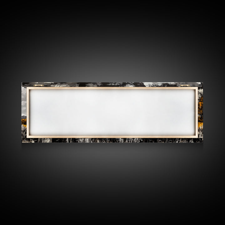 Adobe House, southwest wall art, rustic decor, farmhouse art, warm tones, panoramic art, moody art, extra wide art, framed canvas print