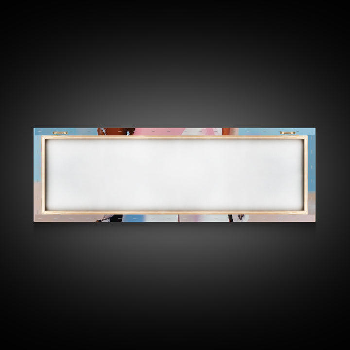 Cowgirl Painting, black cowgirl painting, western wall art, coastal cowgirl wall art, rustic decor, vibrant art, framed canvas print