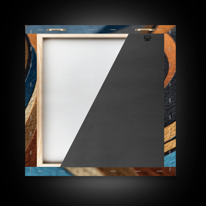 Vinyl Groove Closeup as Circular Abstract Canvas Print, Recording Studio Art, Black and White Art, Studio Decor, Abstract Art, RSA-1x1-14