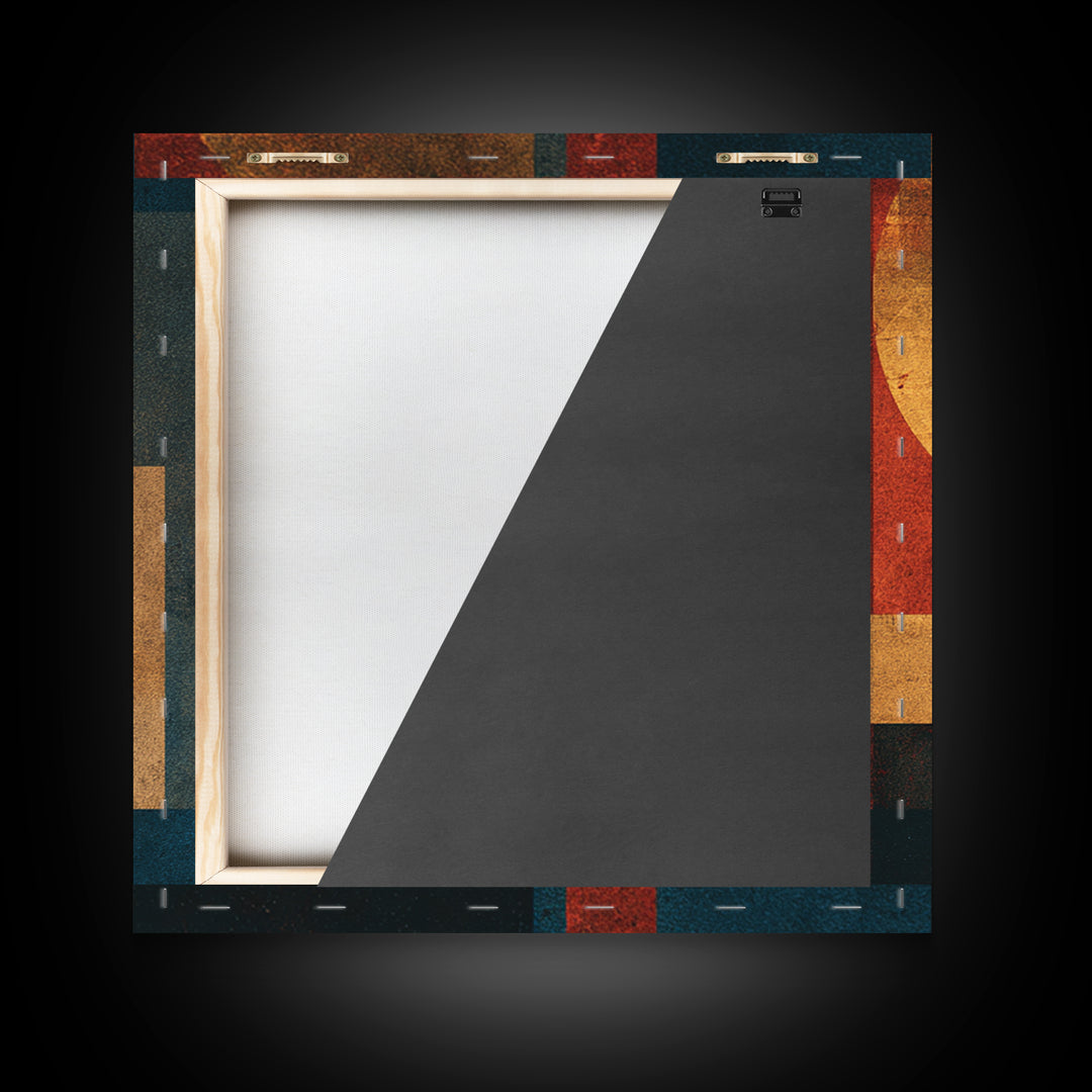 Album Cover Abstract Without Readable Text Canvas Print, Recording Studio Art, Music Art, Studio Decor, Fine Art, Analog, RSA-1x1-22