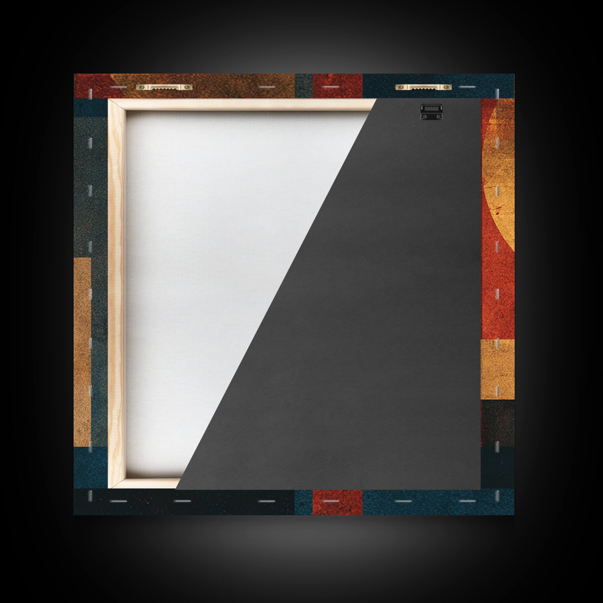 Album Cover Abstract Without Readable Text Canvas Print, Recording Studio Art, Music Art, Studio Decor, Fine Art, Analog, RSA-1x1-22