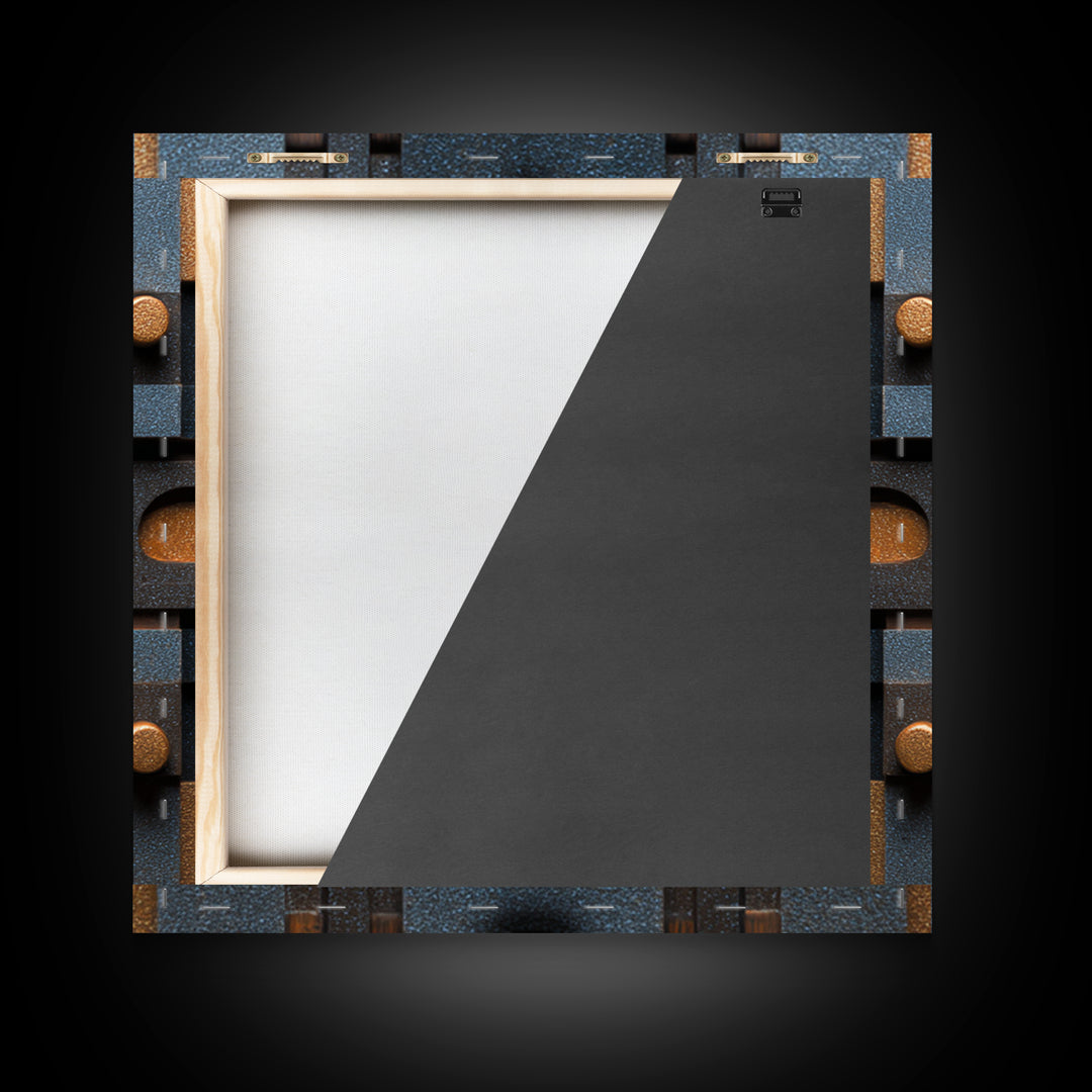Sound Booth Foam Pattern Transformed into Design Canvas Print, Recording Studio Art, Musician Posters, Studio Decor, Analog, RSA-1x1-24