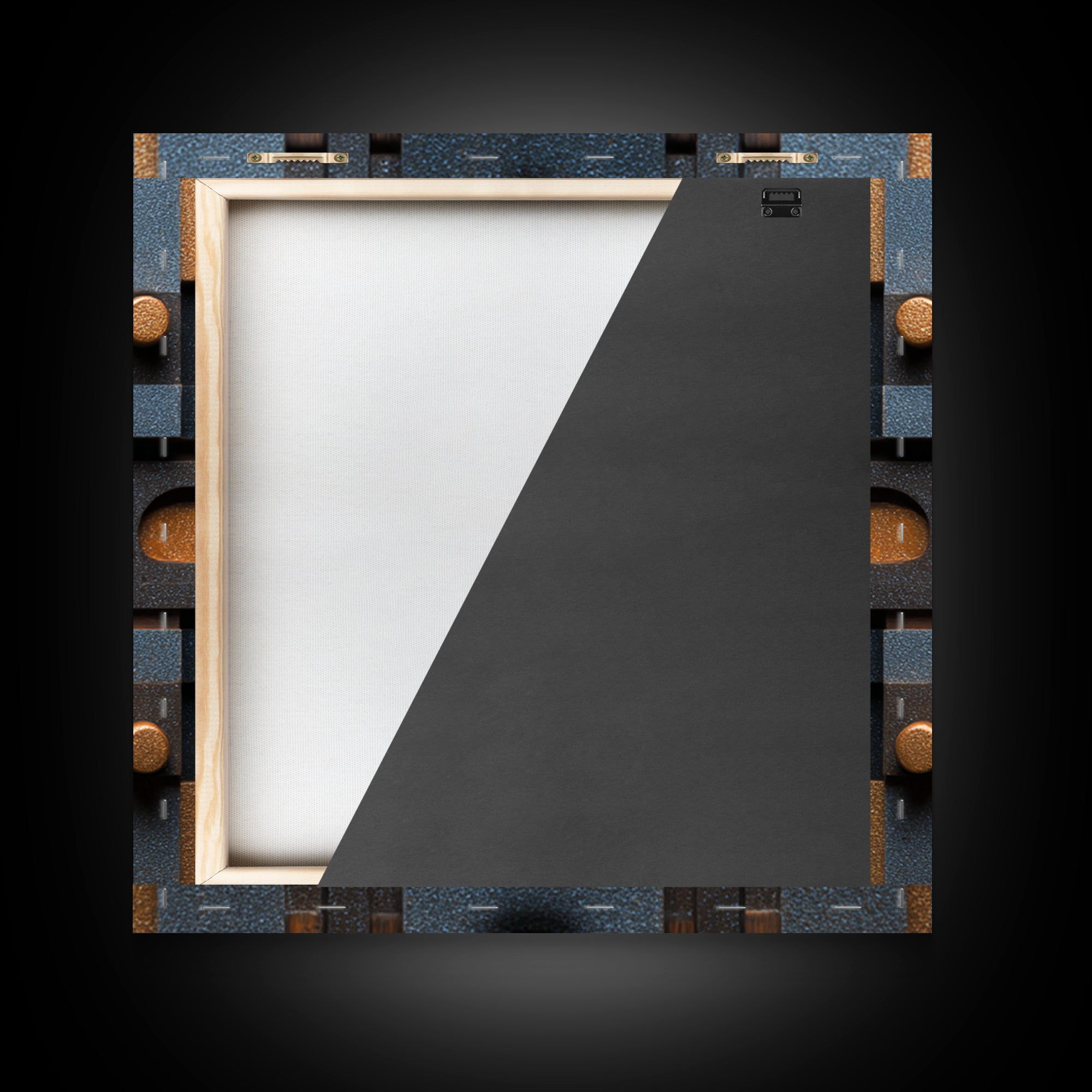 Sound Booth Foam Pattern Transformed into Design Canvas Print, Recording Studio Art, Musician Posters, Studio Decor, Analog, RSA-1x1-24