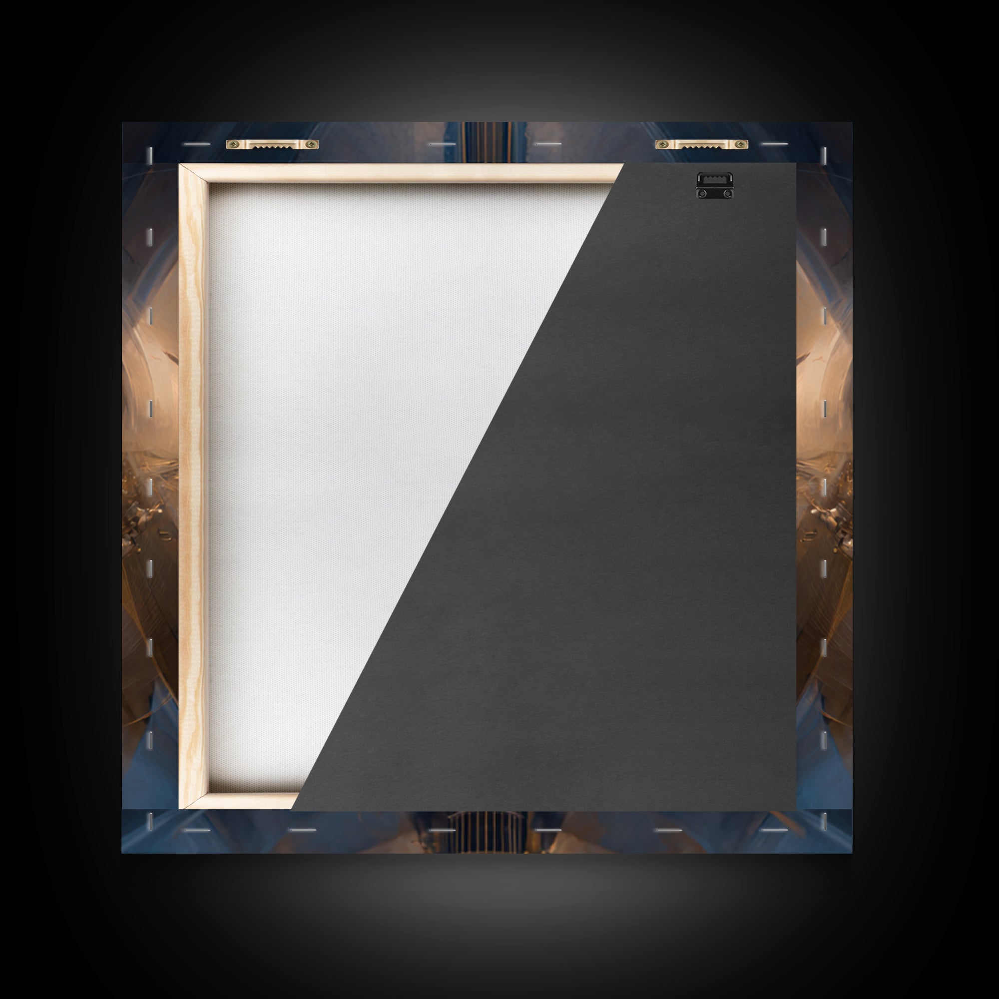 Album Cover Abstract Without Readable Text Framed Canvas Print, Recording Studio Art, Dtf Print, Studio Decor, Fine Art, Analog, RSA-1x1-46