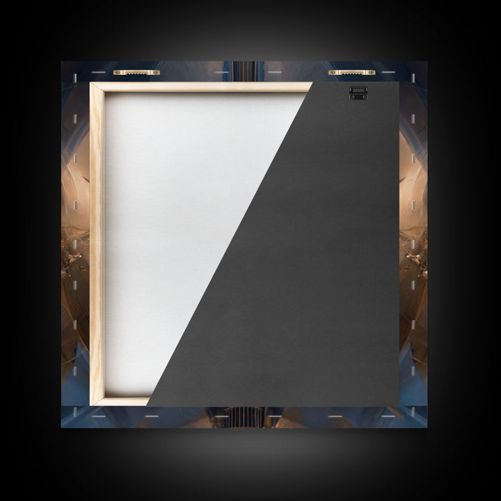 Album Cover Abstract Without Readable Text Framed Canvas Print, Recording Studio Art, Dtf Print, Studio Decor, Fine Art, Analog, RSA-1x1-46