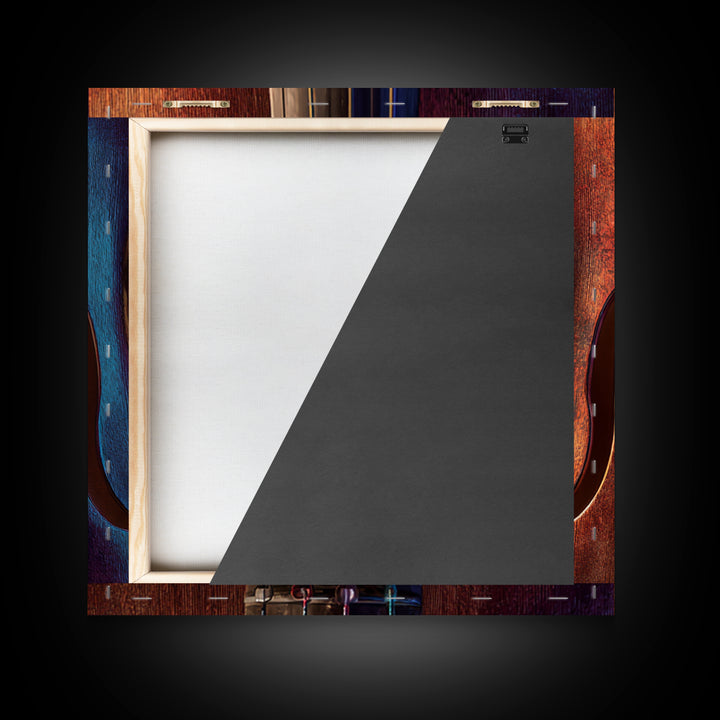 Cello Curve Closeup Framed Canvas Print, Recording Studio Art, Headphones Poster, Studio Decor, Analog, Fine Art Print, RSA-1x1-68