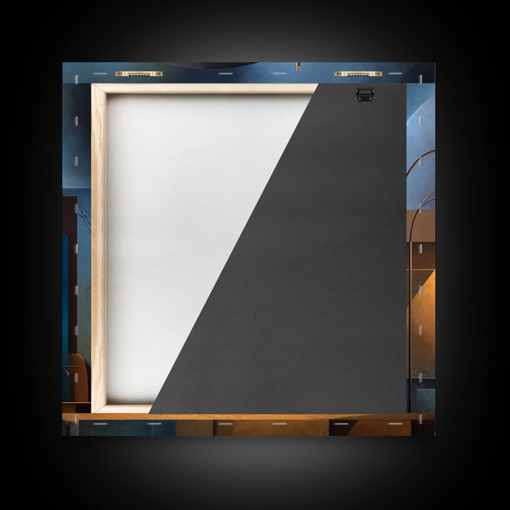 Conductor Baton and Sheet Shapes Without Text Canvas Print, Recording Studio Art, Downloadable Print, Studio Decor, Analog, RSA-1x1-90