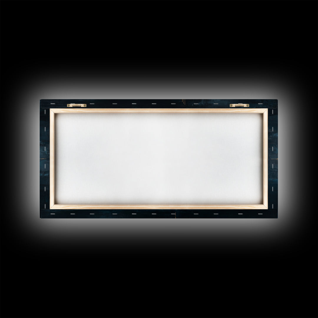 Soundwave Abstract with Black and Gold Lines Canvas Print, Recording Studio Art, Retro Wall Art, Studio Decor, Abstract Art, RSA-2x1-47