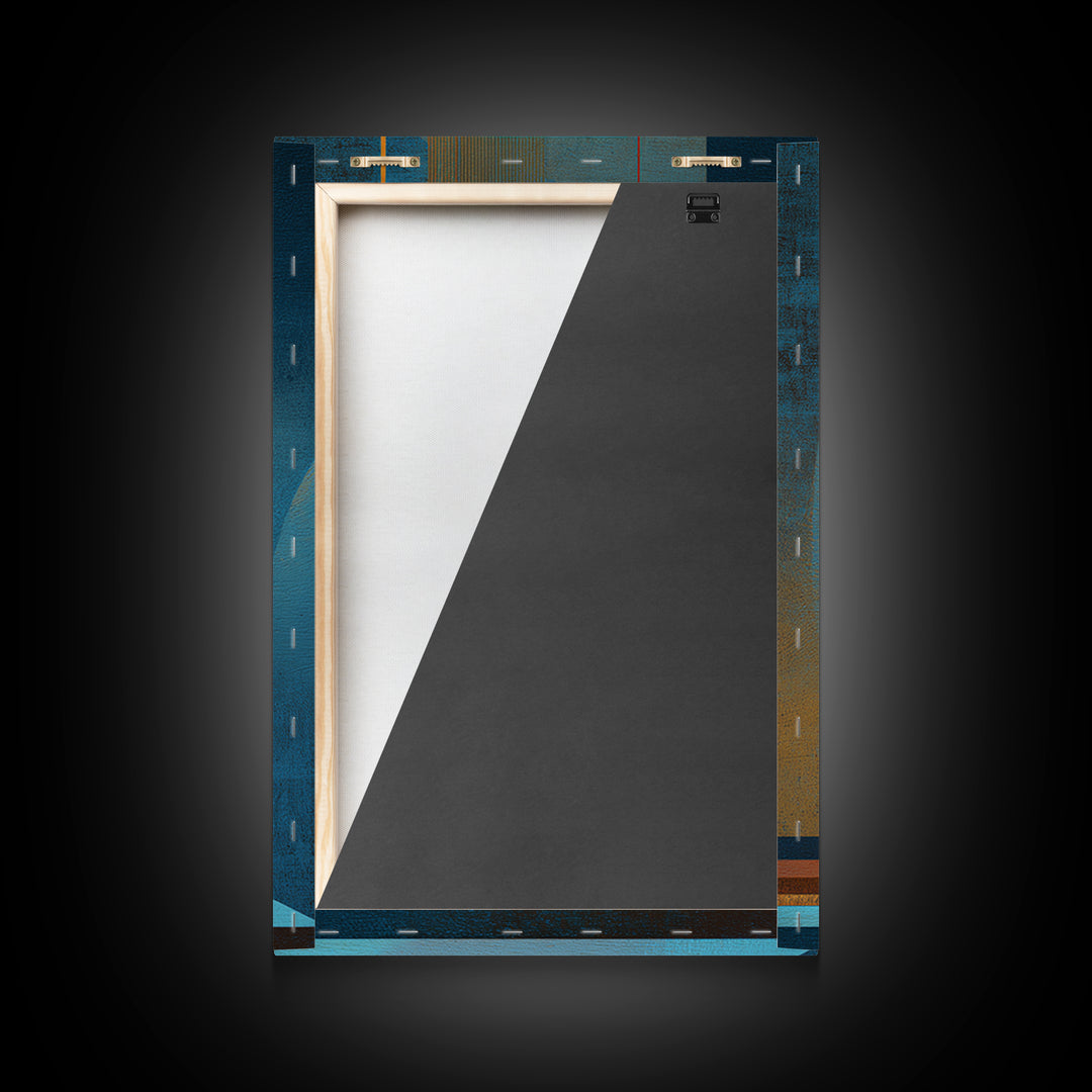 Studio Monitor Speakers as Bold Geometric Forms Canvas Print, Recording Studio Art, Youtube Studio Decor, Studio Decor, Analog, RSA-2x3-44