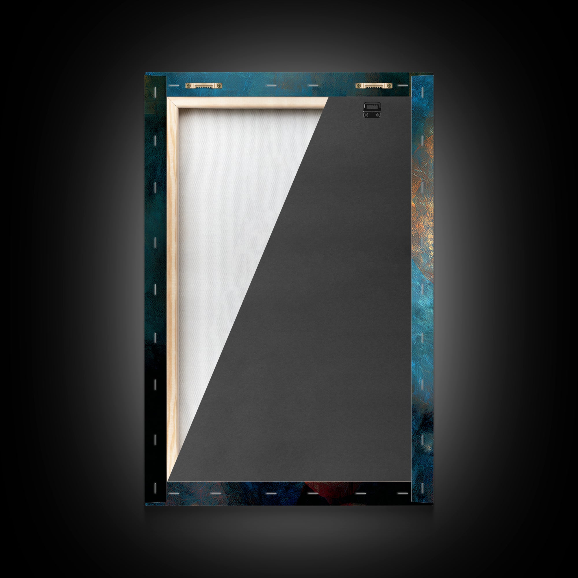 Album Cover Abstract Without Readable Text Framed Canvas Print, Recording Studio Art, Gallery Decor, Studio Decor, Analog, RSA-2x3-6