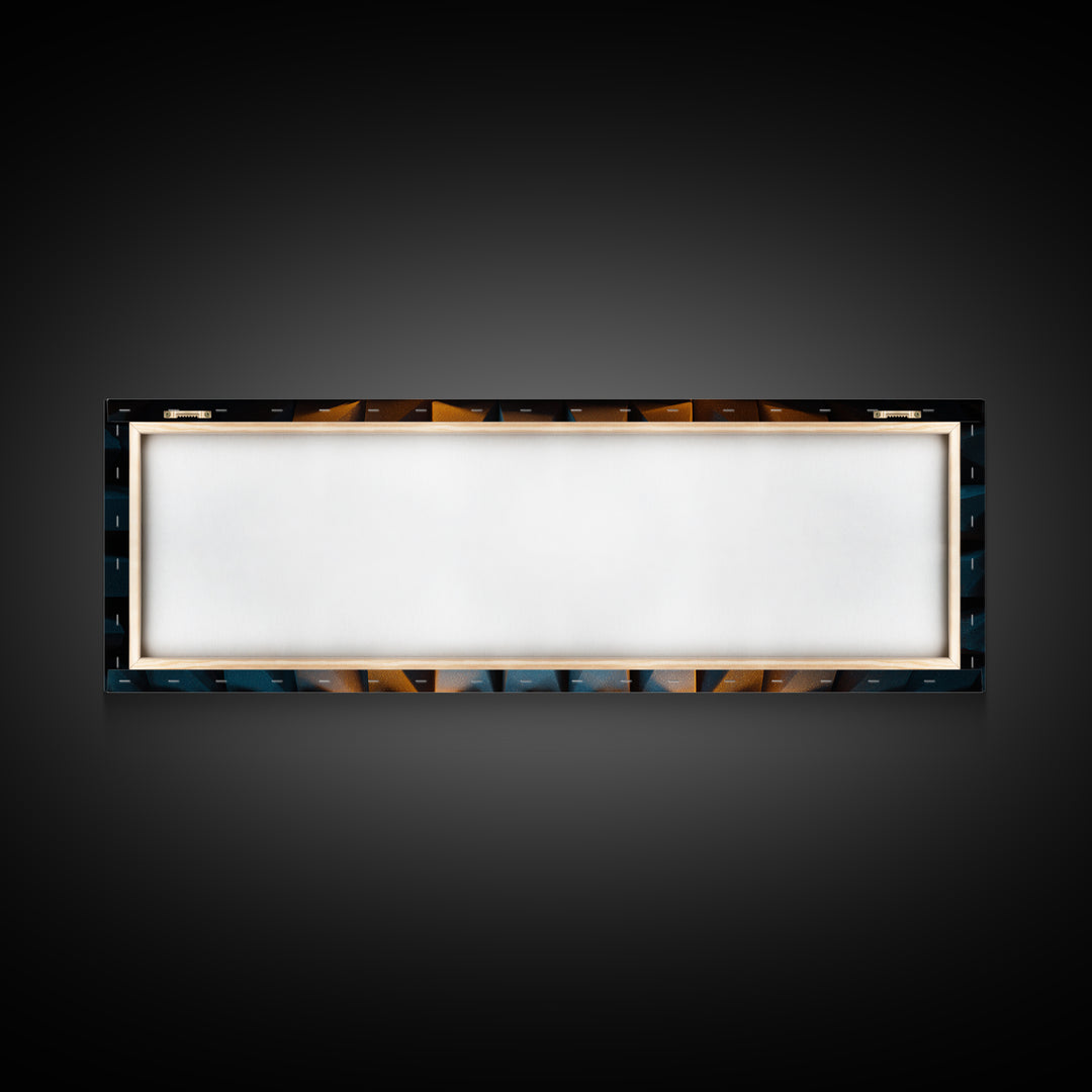 Sound Booth Foam Pattern Transformed into Design Canvas Print, Recording Studio Art, Music Print, Studio Decor, Analog, RSA-3x1-40