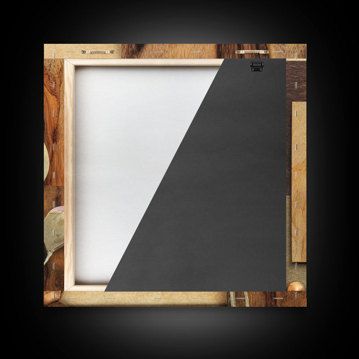 Wood Grain Abstract Framed Canvas Print, Rustic Art, Wood Wall Art, Farmhouse Decor, Abstract Art, Rustic, Eclectic Wall Art, RUS-1x1-56