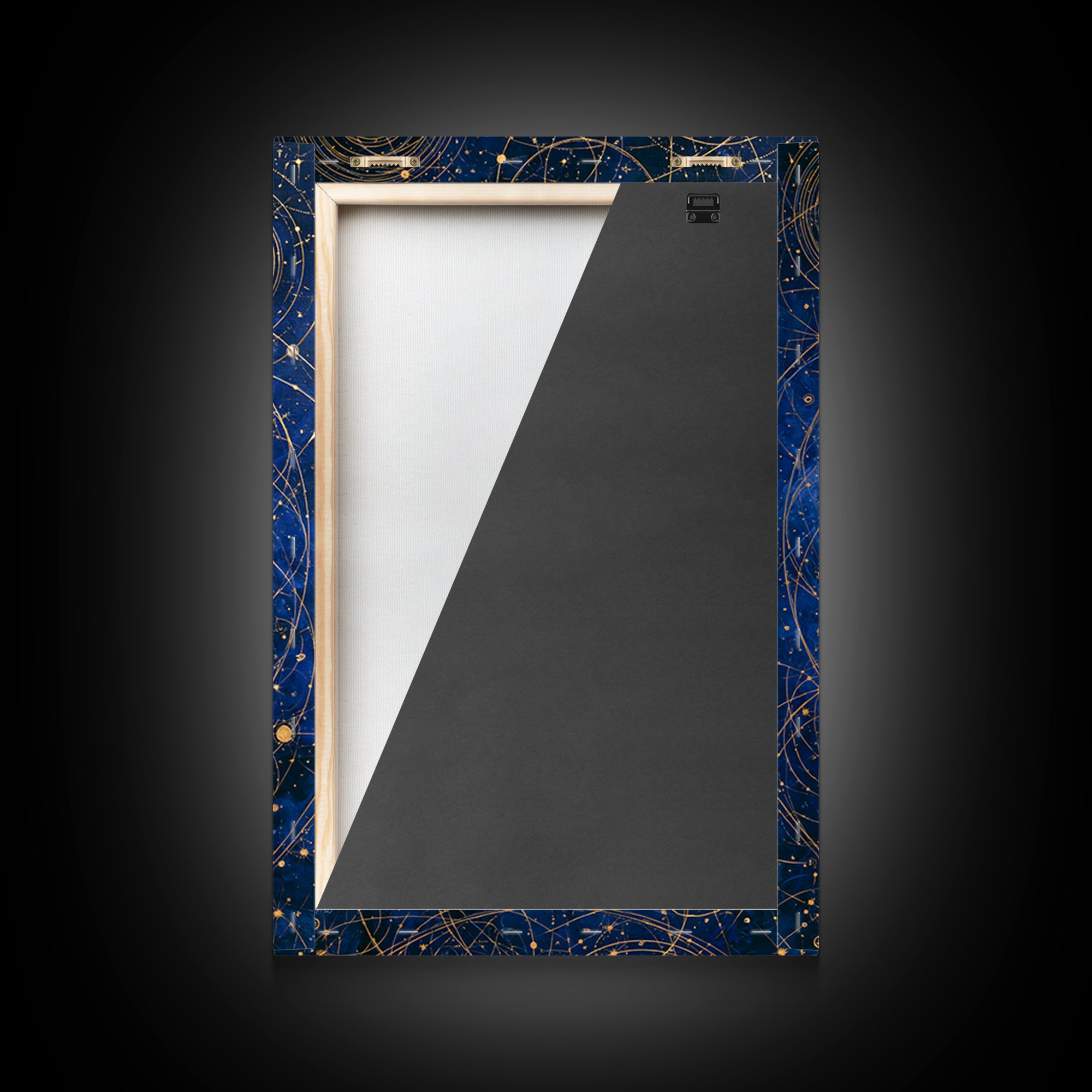 Distant Star Cluster Framed Canvas Print, Space Art, Digital Wall Art, Spa Decor, Fine Art, Serenity, Abstract Painting, SAR-2x3-100