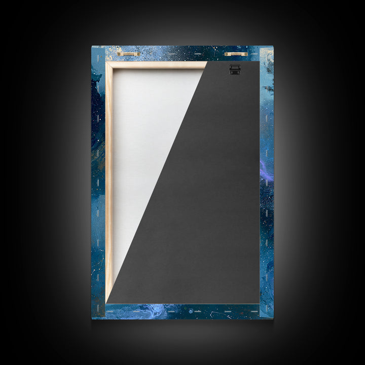 Aurora Viewed from Orbit Framed Canvas Print, Space Art, Minimalist Wall Art, Spa Decor, Fine Art, Serenity, Home Decor, SAR-2x3-75