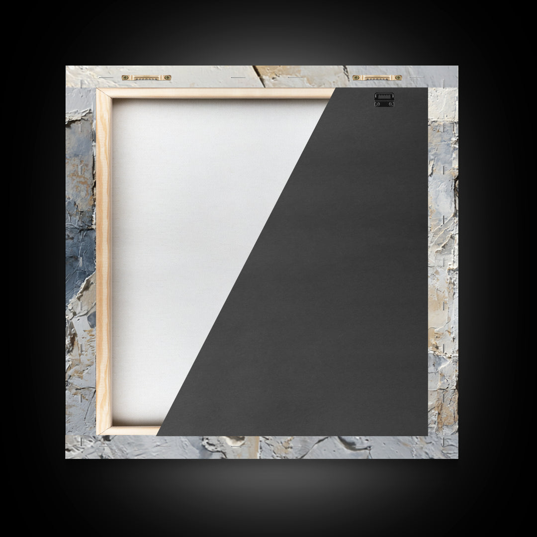Soft Beige Geometric Abstraction Canvas Print, Scandinavian Art, Wall Hanging, Living Room Decor, Nordic, Living Room Wall Art, SCA-1x1-3