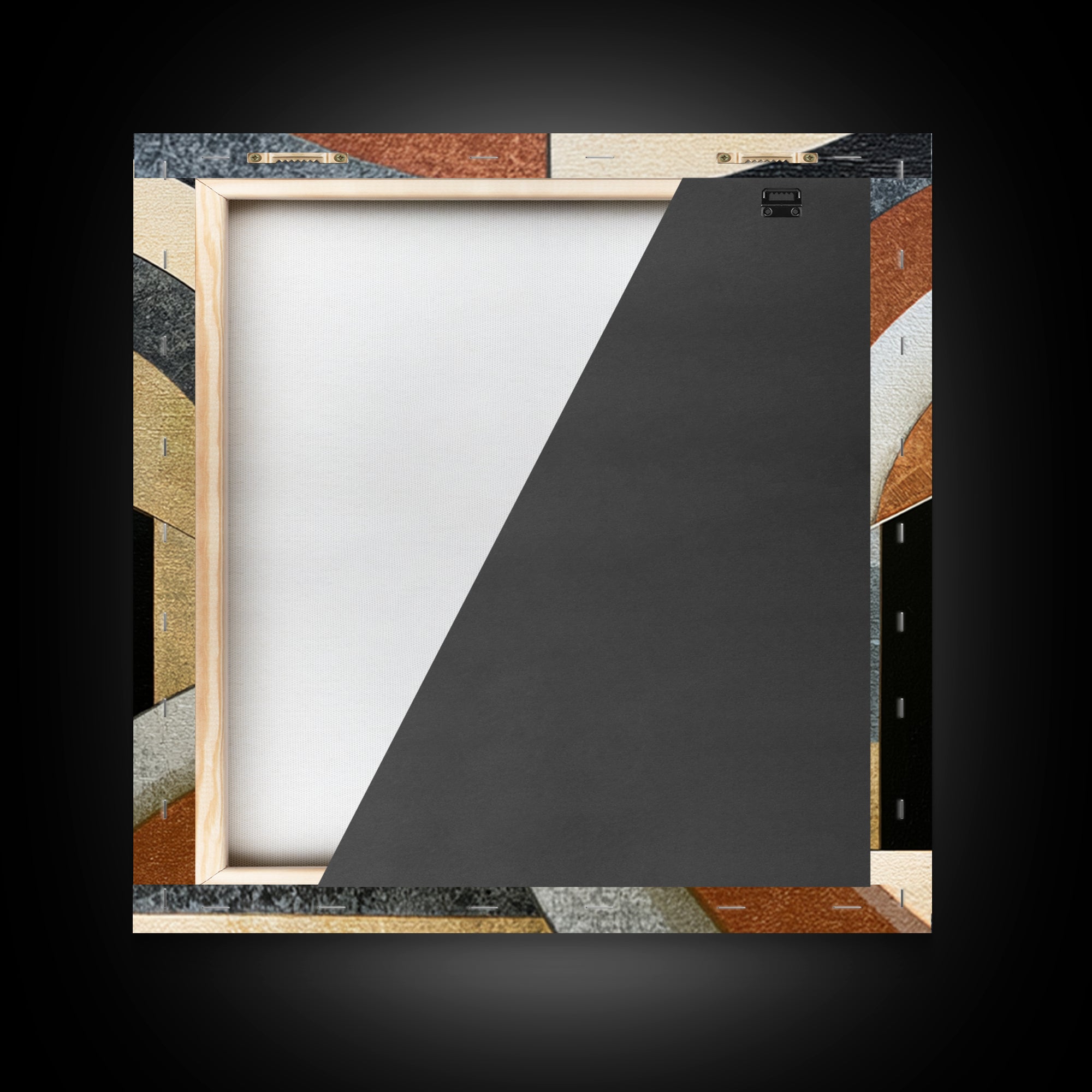 Simple Black House Shape Canvas Print, Scandinavian Art, Boho Wall Art, Living Room Decor, Abstract Art, Nordic, Modern Decor, SCA-1x1-31