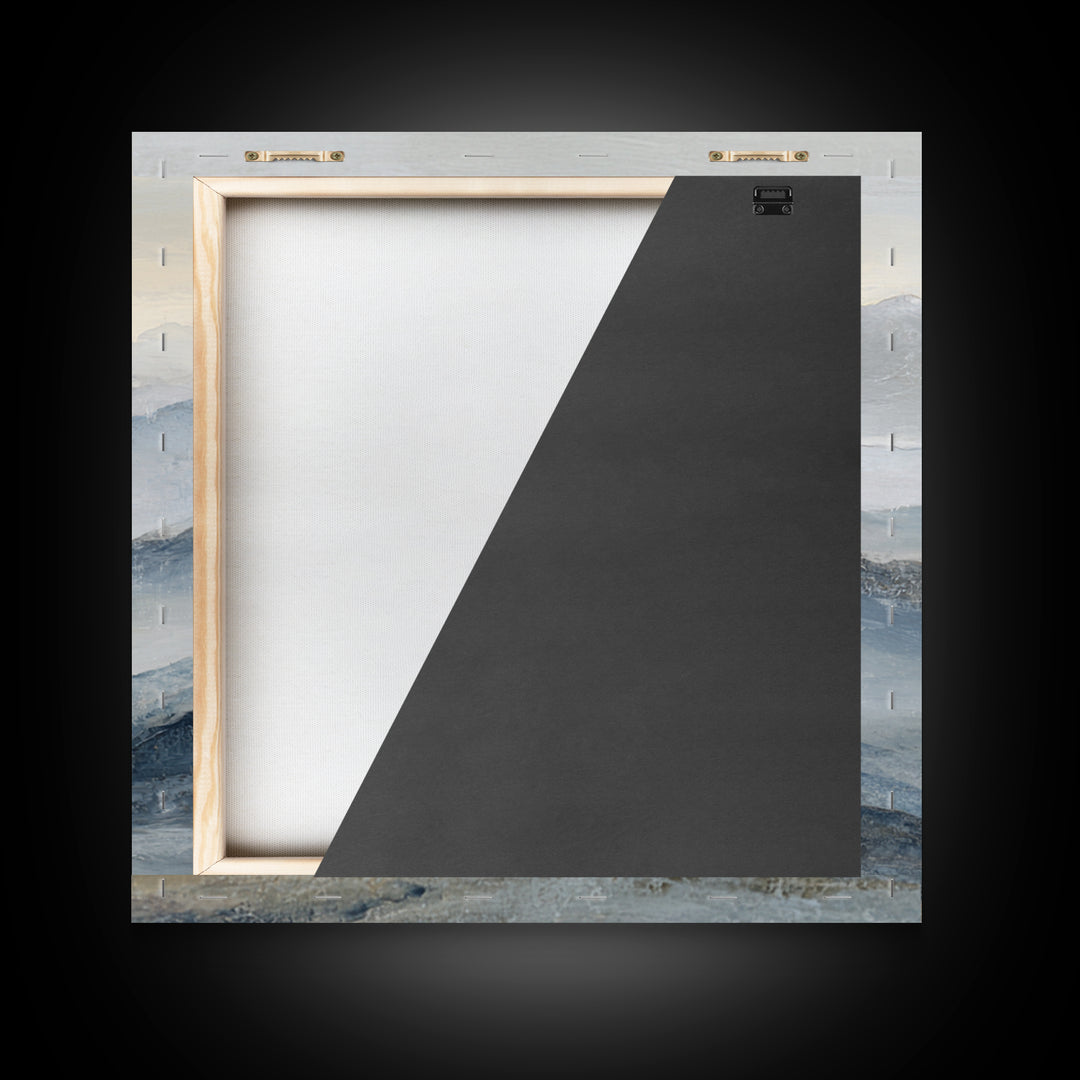Abstract Arch Shapes Framed Canvas Print, Scandinavian Art, Statement Artwork, Living Room Decor, Fine Art, Nordic, Art Print, SCA-1x1-38