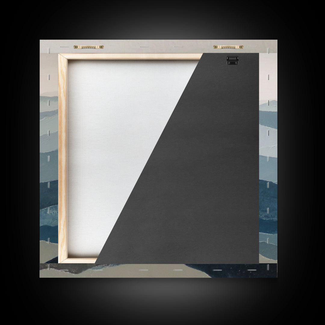 Abstract Arch Shapes Framed Canvas Print, Scandinavian Art, Statement Artwork, Living Room Decor, Fine Art, Nordic, Art Print, SCA-1x1-62