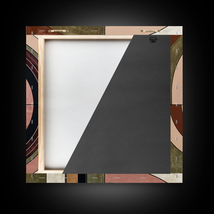 Abstract Arch Shapes Canvas Print, Scandinavian Art, Minimalist Decor, Living Room Decor, Fine Art, Nordic, Oil Painting, SCA-1x1-86