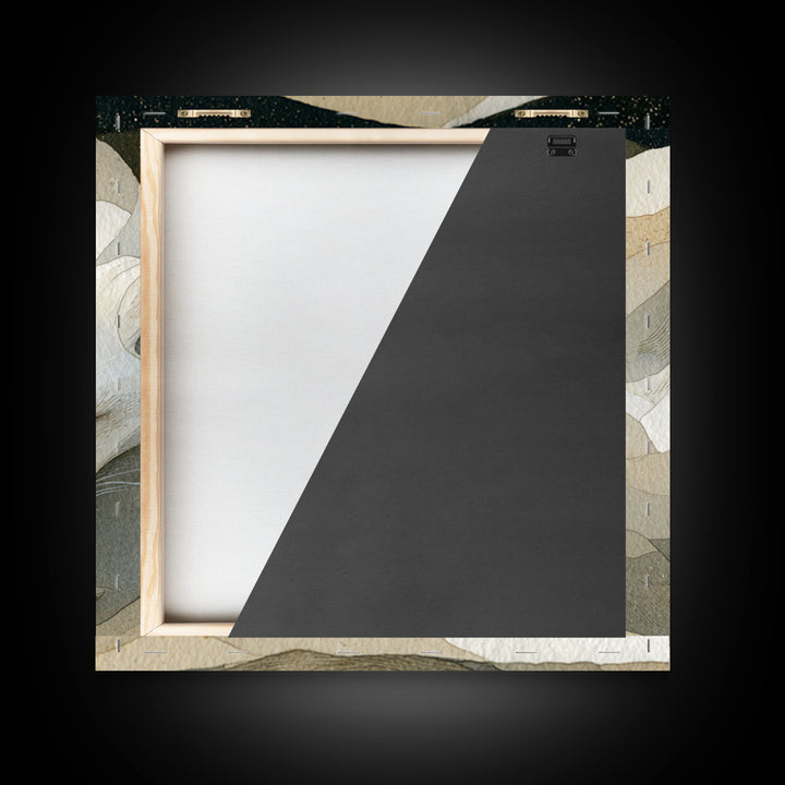 Soft Beige Geometric Abstraction Canvas Print, Scandinavian Art, Printable, Living Room Decor, Nordic, Abstract Wall Art, SCA-1x1-99