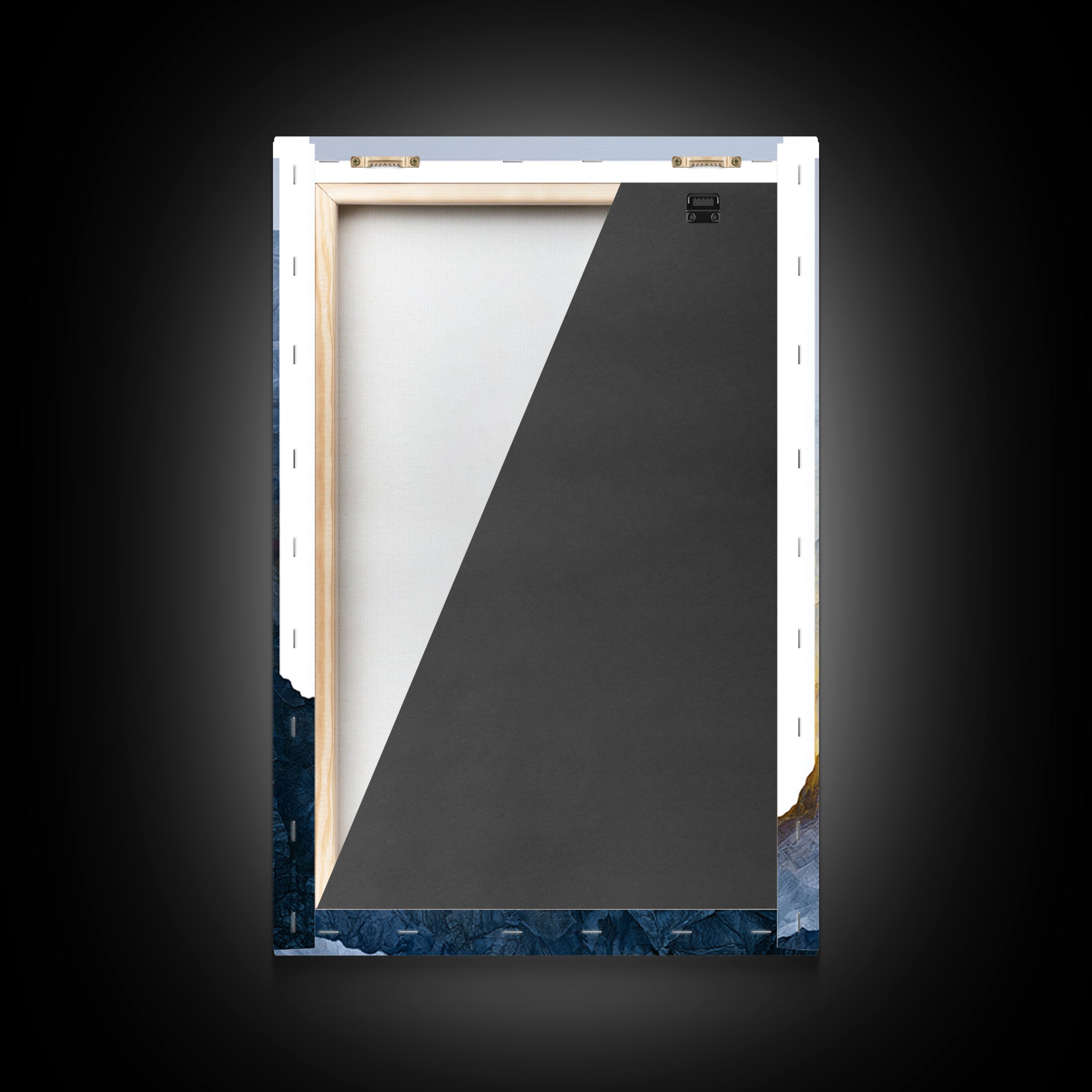 Muted Mountain Layers Framed Canvas Print, Scandinavian Art, Abstract Art, Living Room Decor, Nordic, Abstract Painting, SCA-2x3-64