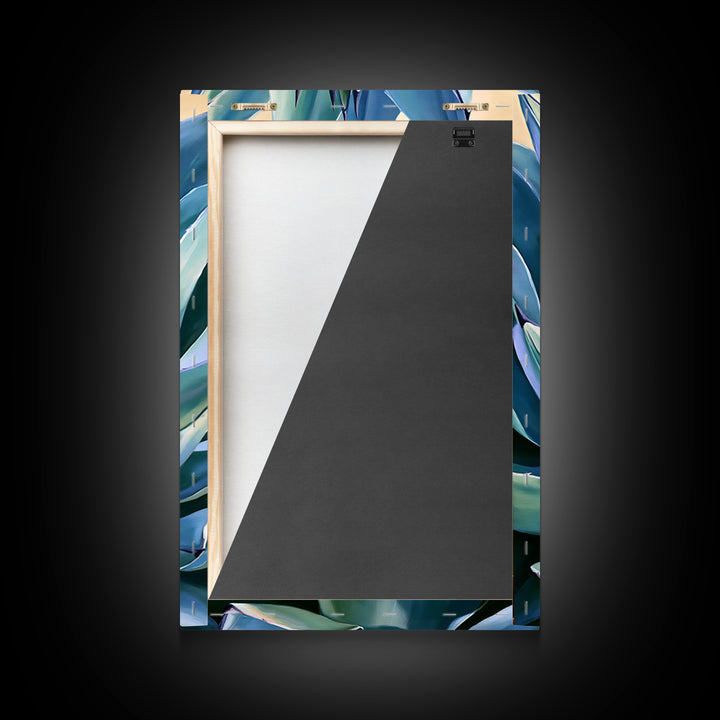 Agave Plant Closeup Framed Canvas Print, Southwestern Art, Western Wall Art, Southwestern Decor, Fine Art, Mesa, Gallery Decor, SOU-2x3-93