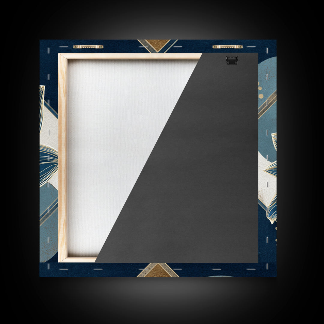 Sage and Ivory Geometric Calm Composition Framed Canvas Print, Spa Art, Neutral Decor, Spa Decor, Fine Art, Serenity, SPA-1x1-21