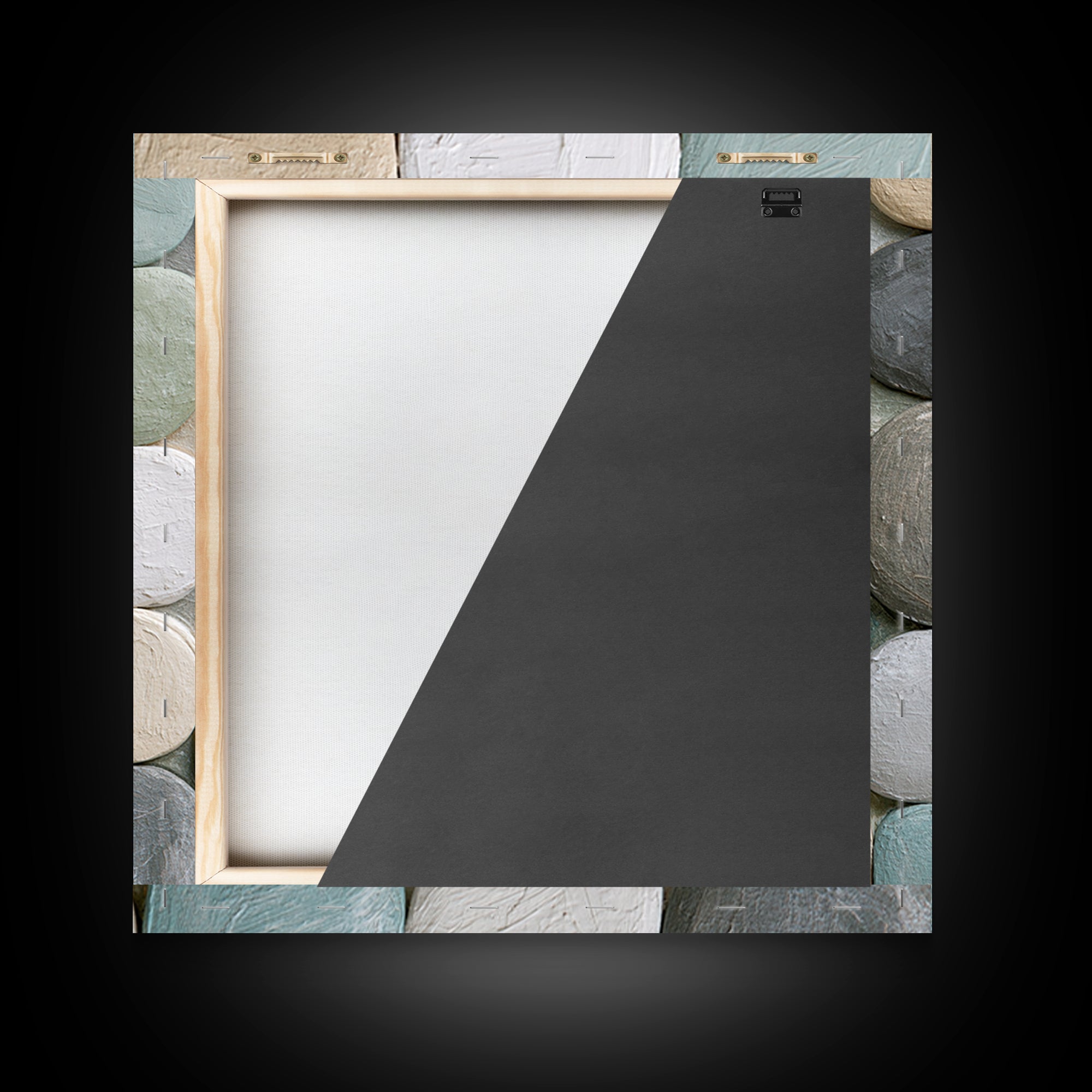 Pebble Texture Abstract Framed Canvas Print, Spa Art, Fashion Wall Art, Spa Decor, Abstract Art, Serenity, Modern Decor, SPA-1x1-39