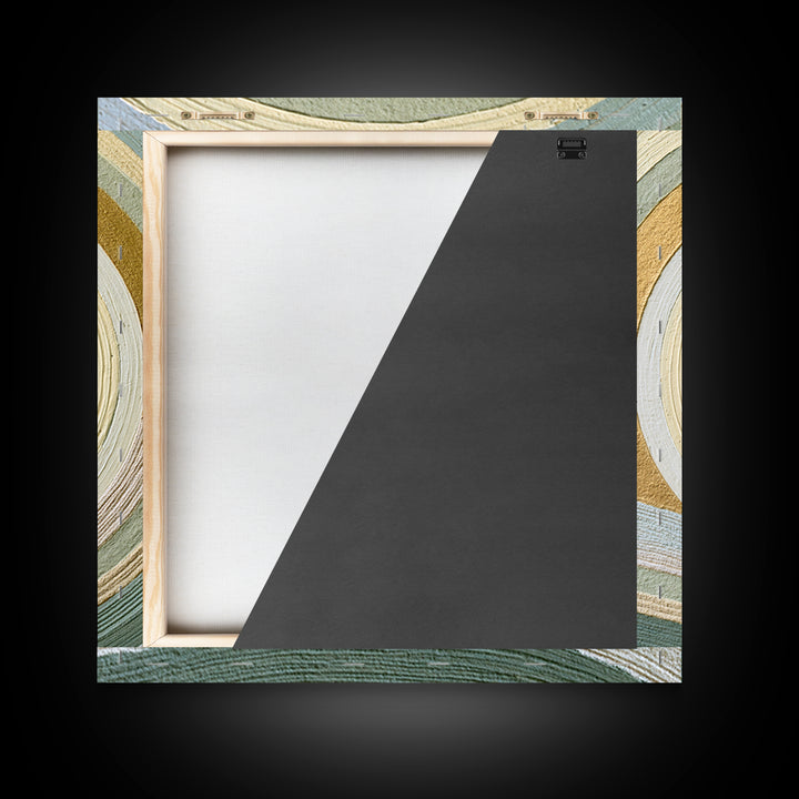 Sand Garden Lines Framed Canvas Print, Spa Art, Dog Canvas, Spa Decor, Fine Art, Serenity, Art Print, Room Decor, SPA-1x1-84